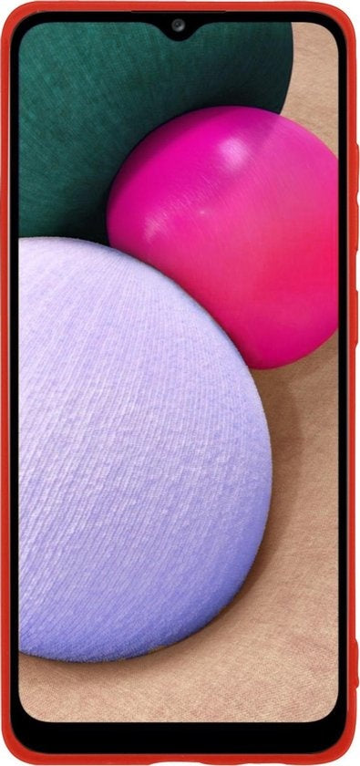 Samsung A02s Hoesje Siliconen Backcover Lichtgewicht - Rood