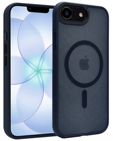 iPhone 17e Hoesje Geschikt voor Magsafe Backcover Shockproof - Donkerblauw