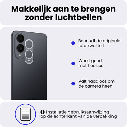 Samsung S25 Edge Camera Screenprotector Gehard Glas