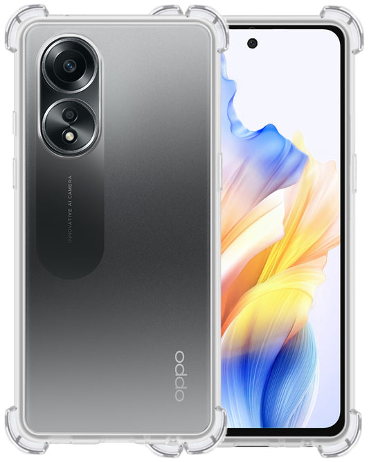 OPPO A58 Hoesje Shock Proof Siliconen - Transparant