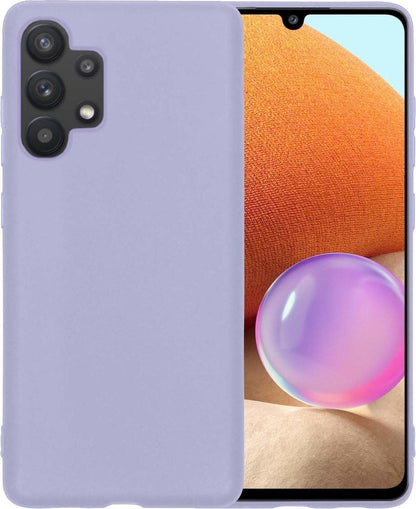 Samsung A32 5G Hoesje Siliconen Backcover Lichtgewicht - Lila