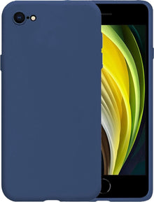 iPhone SE 2020 Hoesje Siliconen Backcover Lichtgewicht - Donkerblauw