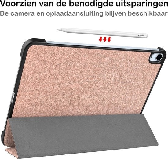 iPad Air 2020 Hoesje Book Case - Rosðð goud