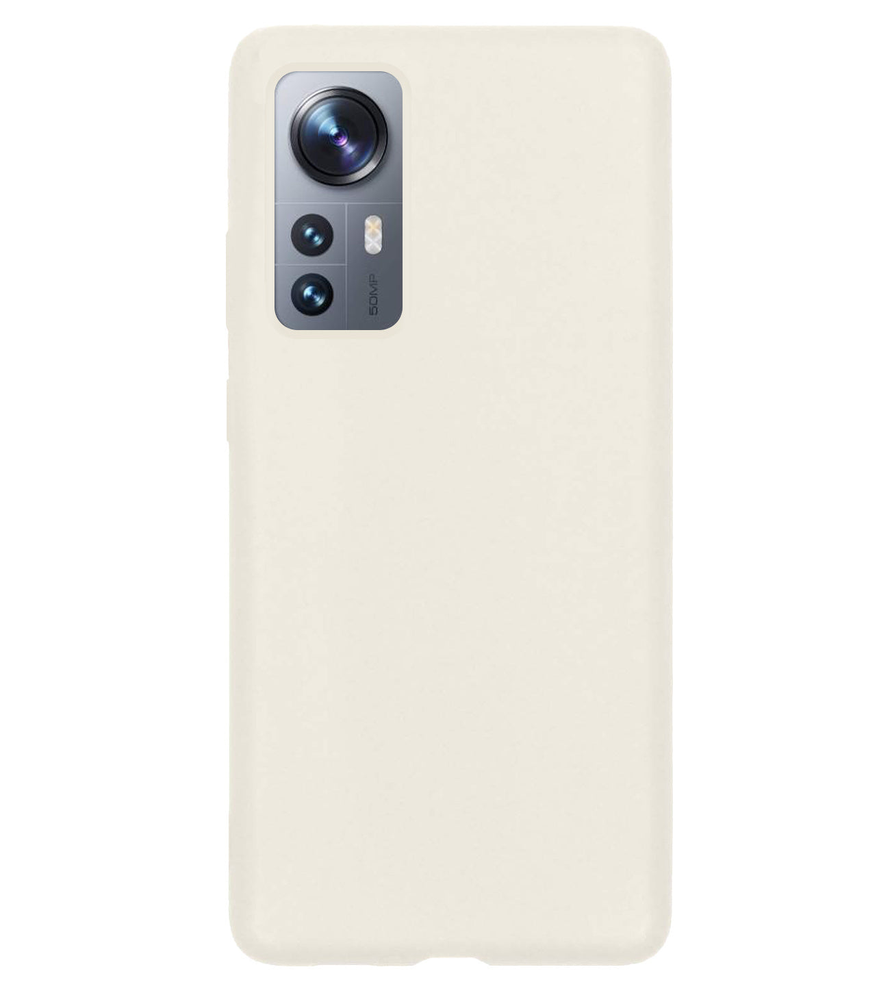 Xiaomi 12 Pro Hoesje Siliconen - Wit