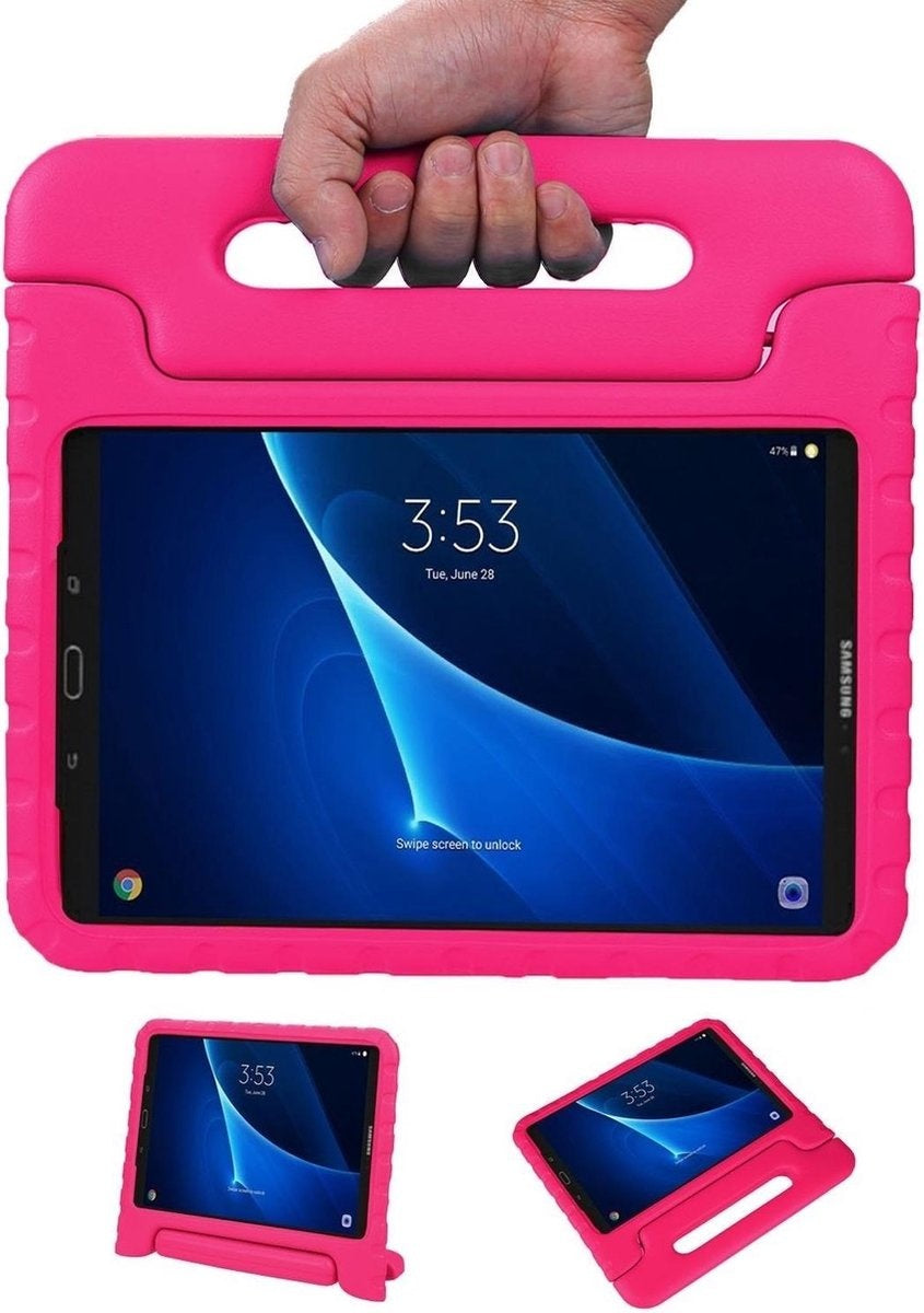 Samsung Galaxy Tab A 10.1 2019 Hoesje Kids Cover Bumper - Roze