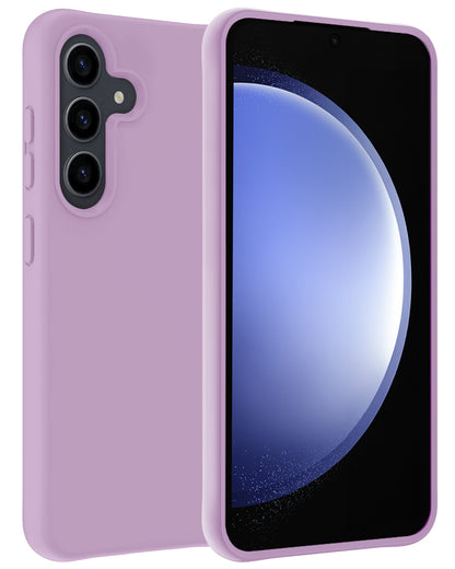 Samsung S23 FE Hoesje Siliconen Backcover Lichtgewicht - Lila