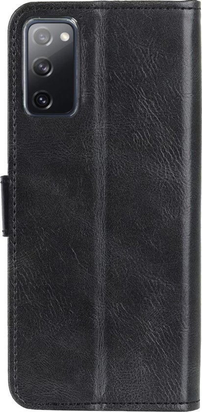 Samsung S20 FE Hoesje Bookcase Cover met Kaarthouder - Zwart