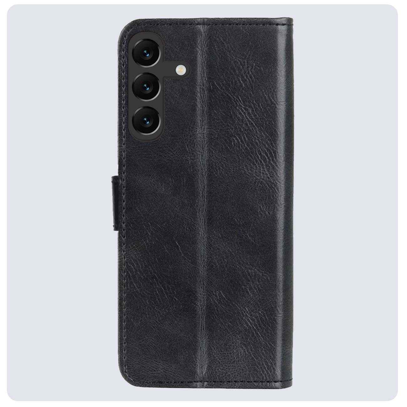 Samsung S23 FE Hoesje Book Case Kunstleer - Zwart