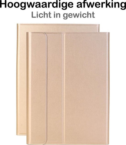 Samsung Galaxy Tab S6 Lite Toetsenbord Hoes met Uitneembaar toetsenbord - Goud