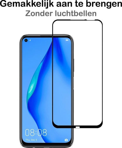 Huawei P40 Lite Screenprotector Full Cover Tempered Glass