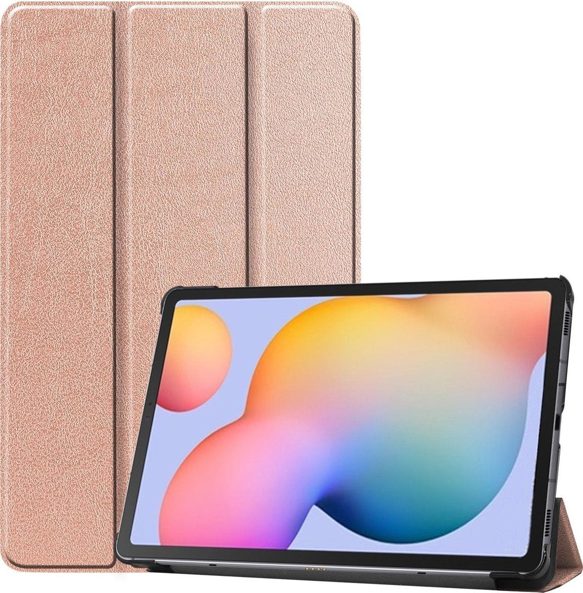 Samsung Galaxy Tab S6 Lite Hoesje Book Case - Rosðð goud