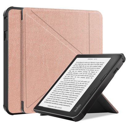 Kobo Libra 2 Trifold Bookcase Hoes - Rosé Goud