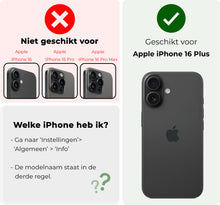 iPhone 16 Plus Hoesje Kaarthouder Backcover Shockproof - Transparant