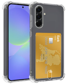 Samsung A36 Hoesje Kaarthouder Backcover Shockproof - Transparant