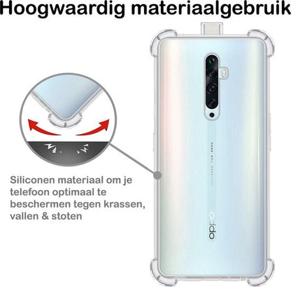 OPPO Reno 2Z Hoesje Shockproof Backcover Siliconen - Transparant