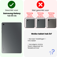 Samsung Galaxy Tab S10 Lite Trifold Bookcase Hoes met Penhouder voor S Pen - Zwart