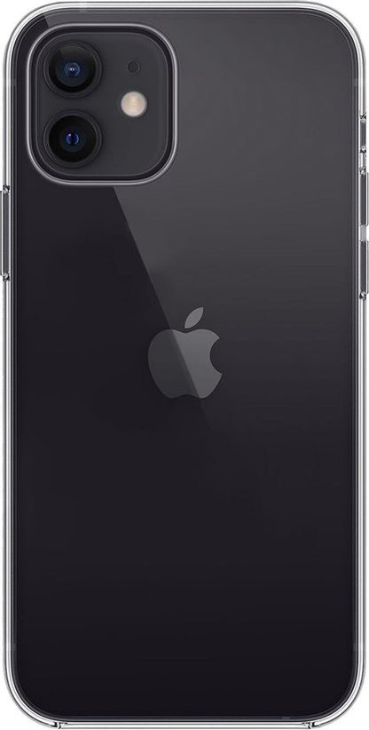 iPhone 12 Hoesje Siliconen Backcover Lichtgewicht - Transparant