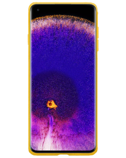 OPPO Find X5 Hoesje Siliconen Backcover Lichtgewicht - Geel