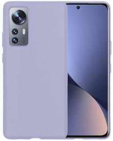 Xiaomi 12 Pro Hoesje Siliconen Backcover Lichtgewicht - Lila