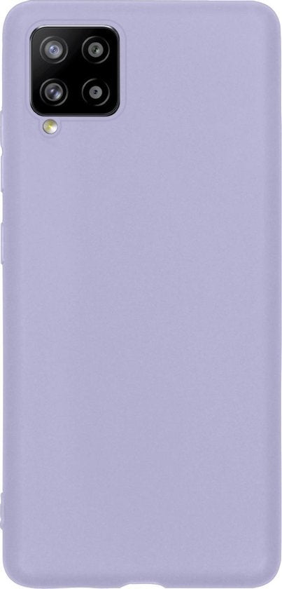 Samsung A42 Hoesje Siliconen Backcover Lichtgewicht - Lila