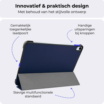 iPad Air 2024 (11 inch) Hoesje Book Case - Donkerblauw