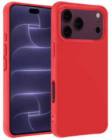 iPhone 18 Pro Hoesje Siliconen Backcover Lichtgewicht - Rood