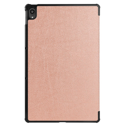 Lenovo Tab P11 Trifold Bookcase Hoes - Rosé goud