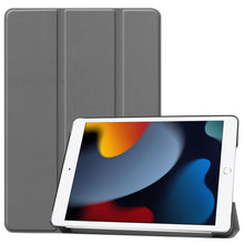 iPad 10.2 2021 Trifold Bookcase Hoes - Grijs
