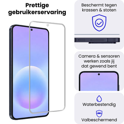 Samsung A57 Screenprotector Gehard Glas - Anti-kras