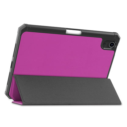 iPad Mini 6 Trifold Bookcase Hoes met Penhouder voor Apple Pen - Paars