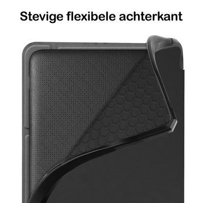 Kobo Libra 2 Trifold Bookcase Hoes - Zwart