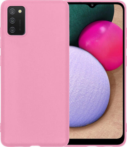 Samsung A02s Hoesje Siliconen Backcover Lichtgewicht - Lichtroze