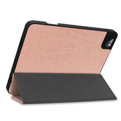 iPad Pro 2021 (12,9 inch) Hoesje Book Case Met Apple Pencil Uitsparing - Rosðð goud