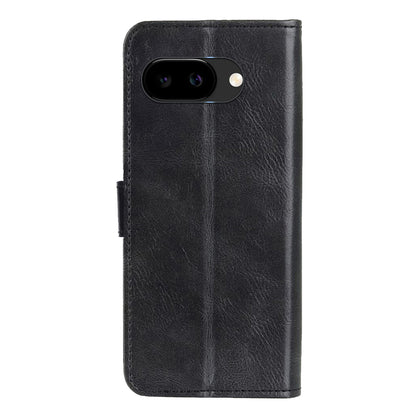Google Pixel 9a Hoesje Bookcase Cover met Kaarthouder - Zwart