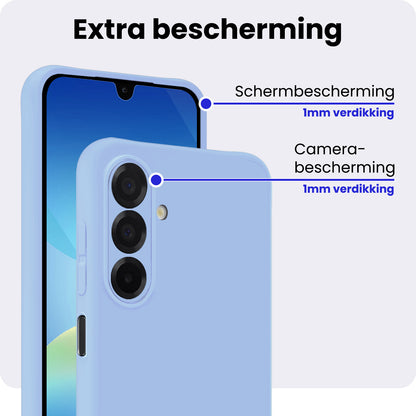 Samsung A26 Hoesje Siliconen Backcover Lichtgewicht - Lichtblauw