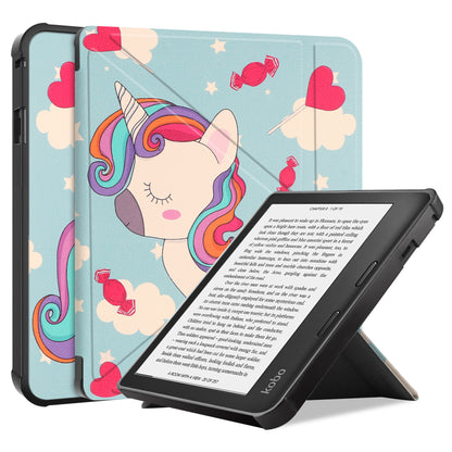 Kobo Libra 2 Trifold Bookcase Hoes - Eenhoorn