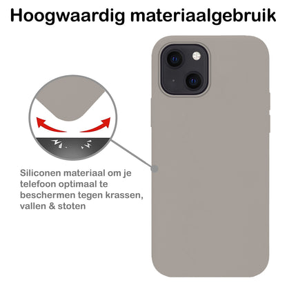 iPhone 14 Plus Hoesje Siliconen - Grijs