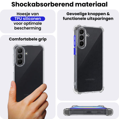 Samsung A27 Hoesje Shockproof Backcover Siliconen - Transparant
