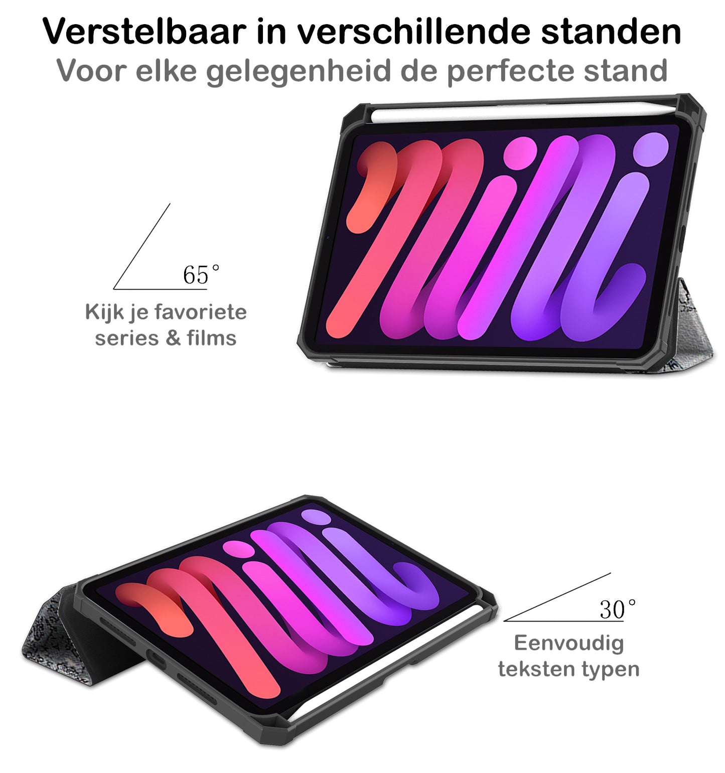 iPad Mini 6 Hoesje Book Case Met Apple Pencil Uitsparing - Eiffeltoren