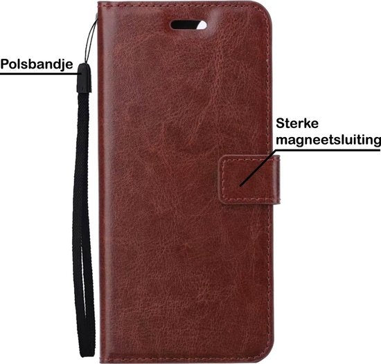 Samsung A52s Hoesje Book Case Kunstleer - Bruin