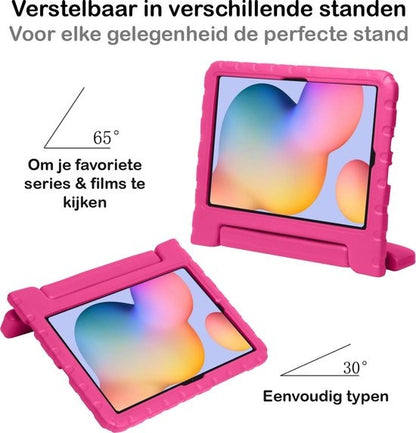 Samsung Galaxy Tab S6 Lite Hoesje Kids Cover Bumper - Roze