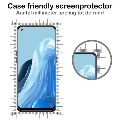 OPPO Reno 8 Lite Screenprotector Gehard Glas - Anti-kras