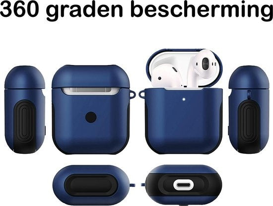 AirPods Hoesje Hard Cover - Donkerblauw