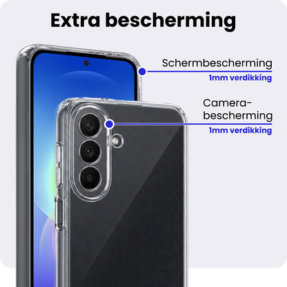 Samsung A27 Hoesje Siliconen Backcover Lichtgewicht - Transparant