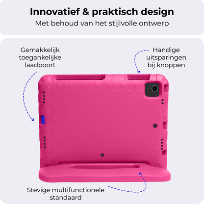 iPad Air 2024 (11 inch) Hoesje Kids Cover Bumper - Roze