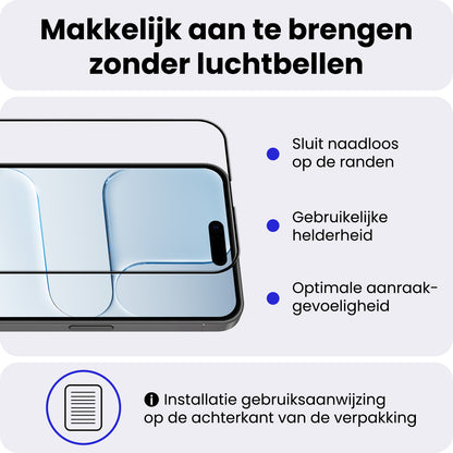 iPhone Air Screenprotector Gehard Glas - Full Screen