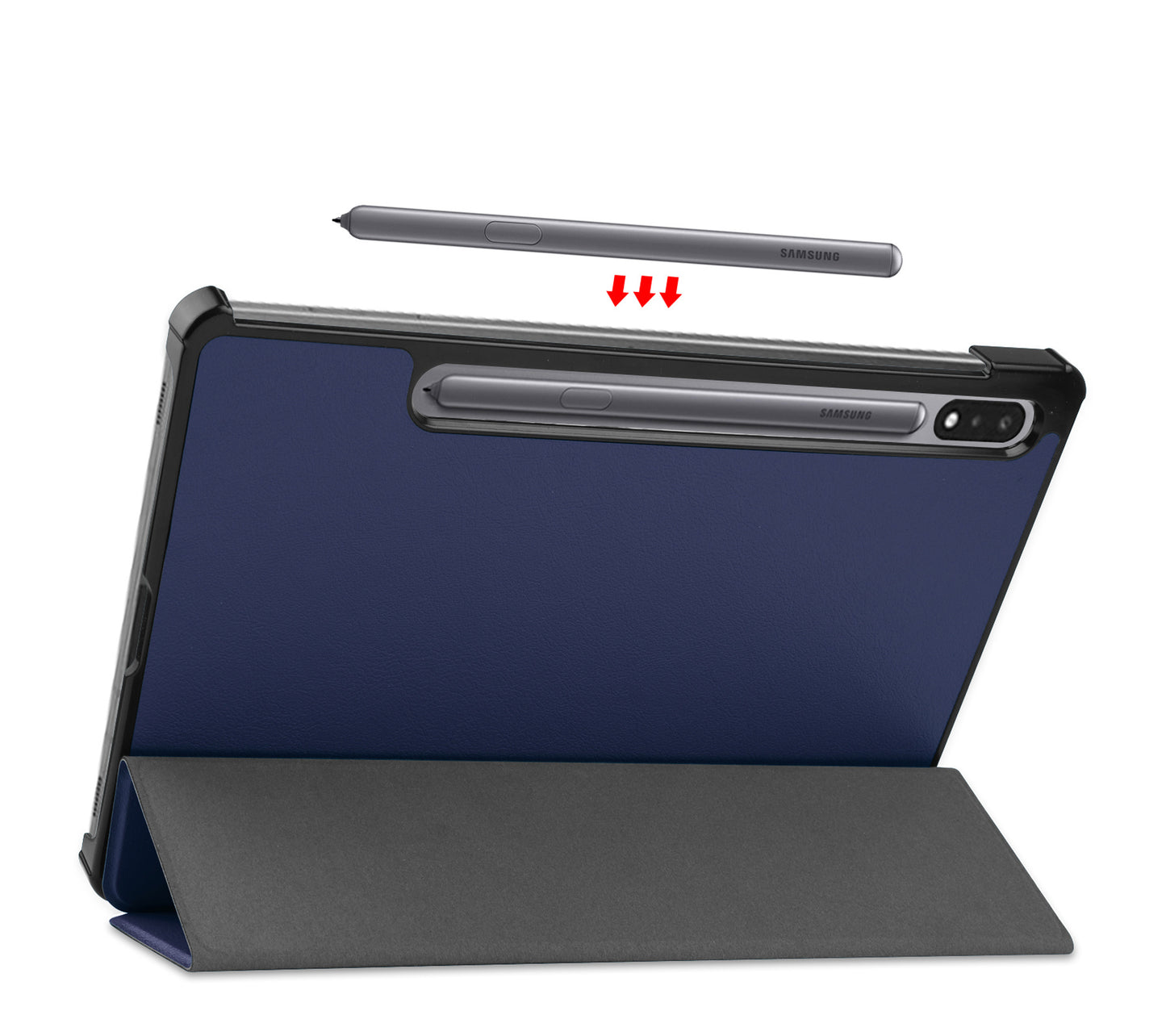 Samsung Galaxy Tab S8 Ultra Hoesje Book Case - Donkerblauw