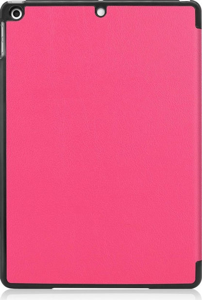 iPad 10.2 2020 Trifold Bookcase Hoes - Roze