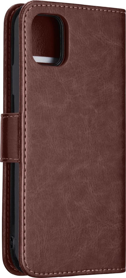 iPhone 11 Hoesje Bookcase Cover Uitneembaar - Bruin