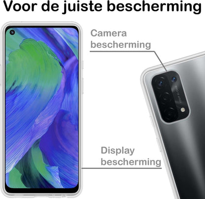 OPPO A54 5G Hoesje Siliconen - Transparant